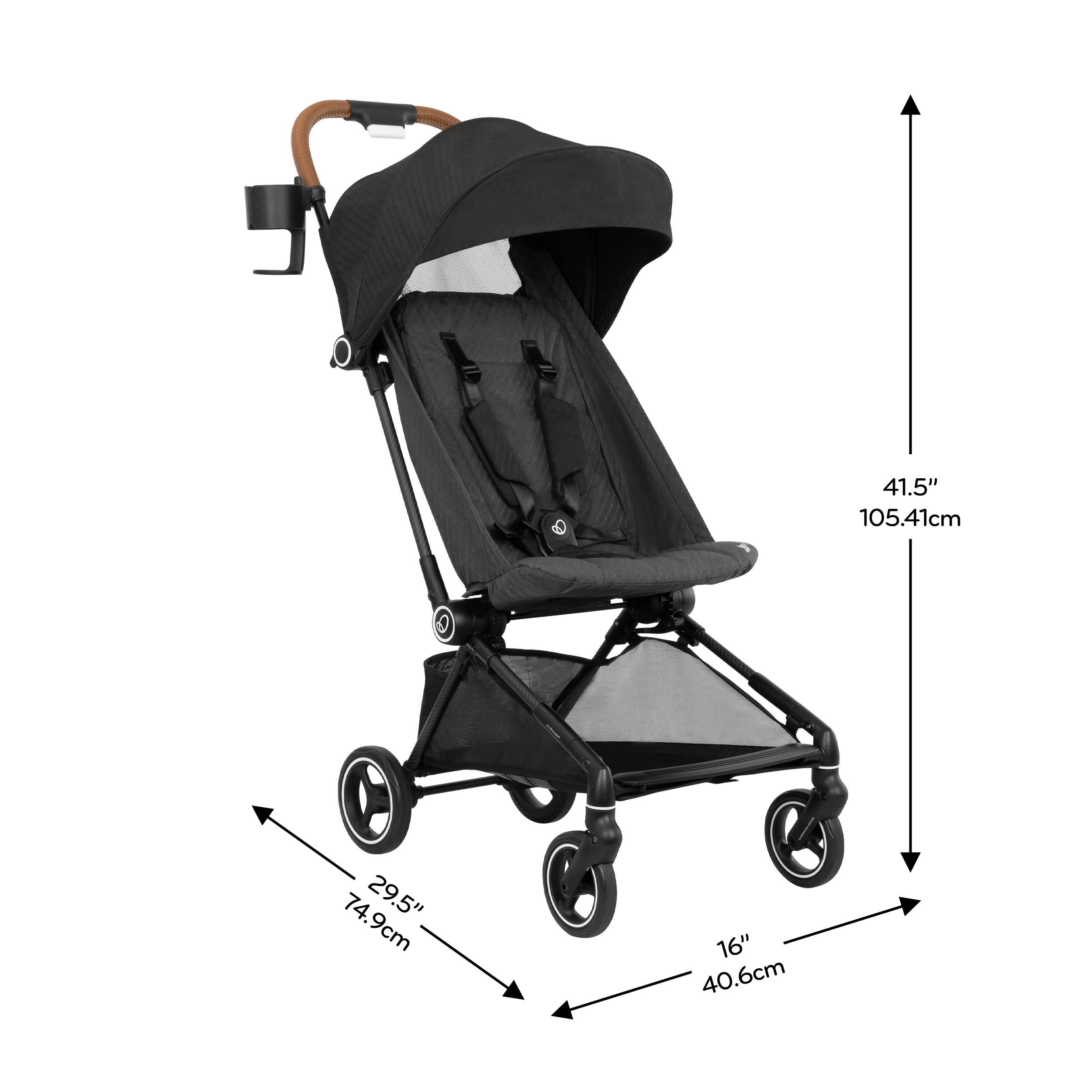 Hummingbird Ultra-Lightweight Carbon Fiber Stroller Support Specifications