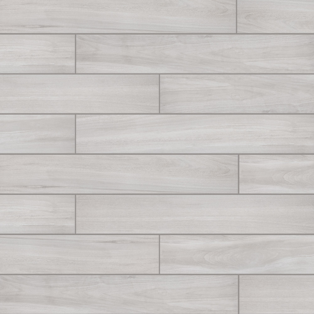 Mt Royale Grey 6 in. x 35-1/2 in. Porcelain Floor and Wall Tile