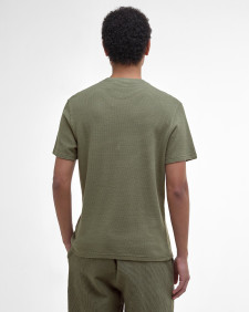 Platford Tailored Waffle T-Shirt Light Moss