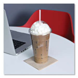 Boardwalk, Wrapped Jumbo Straws, 7.75", Plastic, White/Red Stripe