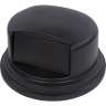 Carlisle, Bronco, Dome, Polyethylene (HDPE), 55 gal, Black, Receptacle Lid