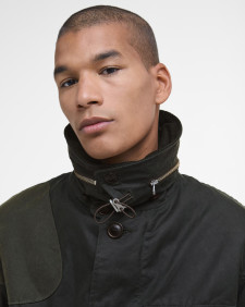Barbour x TO KI TO Forest Waxed Jacket Sage