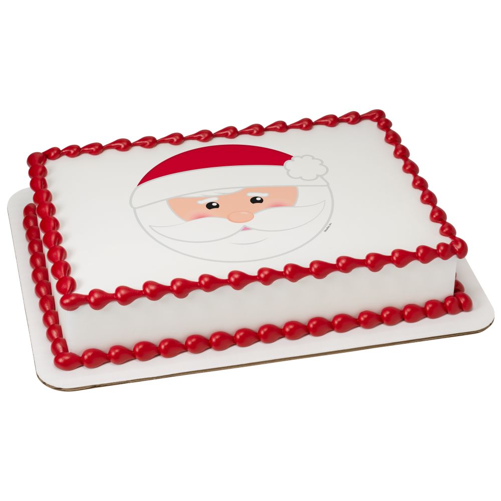 Image Cake Be Jolly Santa Caucasian
