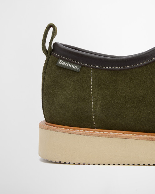 Barbour x Wildbunch Styles Heathpool Apron Lace Mocassins Green