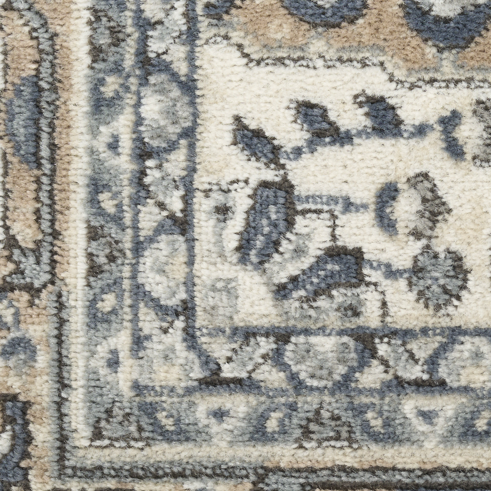 Nourison Quarry 6' x 9' Ivory Taupe Vintage Indoor Rug