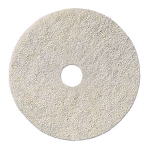 Boardwalk,  Natural Burnishing Round Floor pad, 21", White