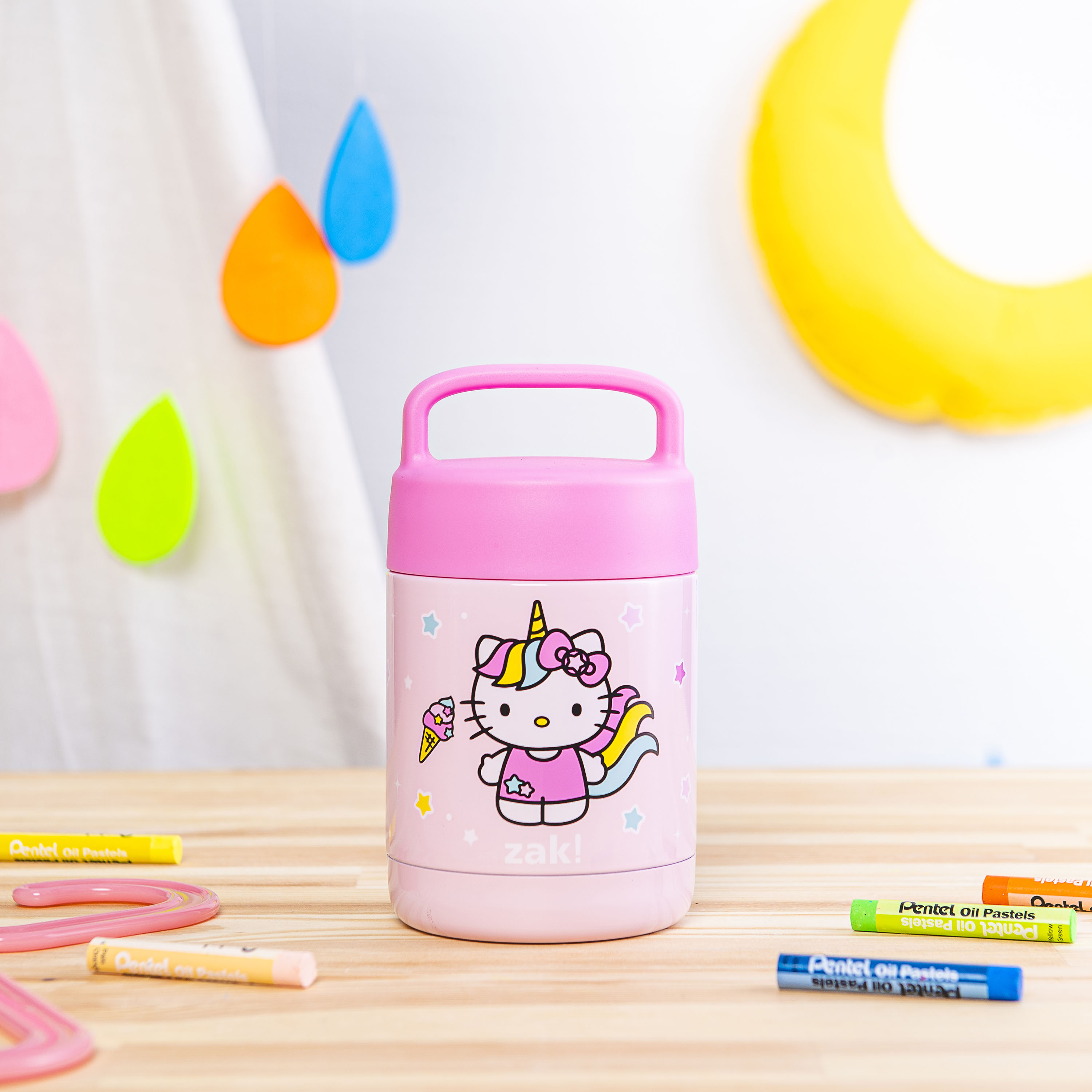 Sanrio Reusable Vacuum Insulated Stainless Steel Food Container, Hello Kitty slideshow image 7