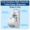 Tork, Twin T7 Elevation, Coreless Bath Tissue Dispenser, White