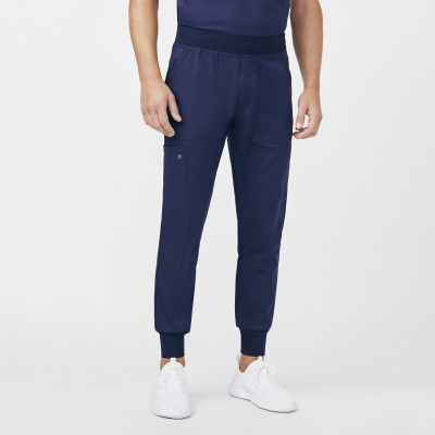 White Cross VIBE WB431 Men&#8216;s 6 Pocket Jogger Scrub Pants with Knit Waist and Internal Drawstring-White Cross