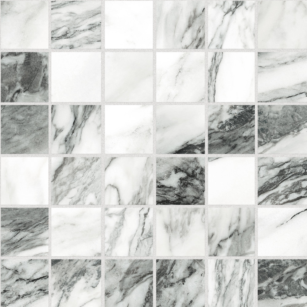 Touche 2″ Square Zebre 11-3/4 in. x 11-3/4 in. Porcelain Mosaic Tile