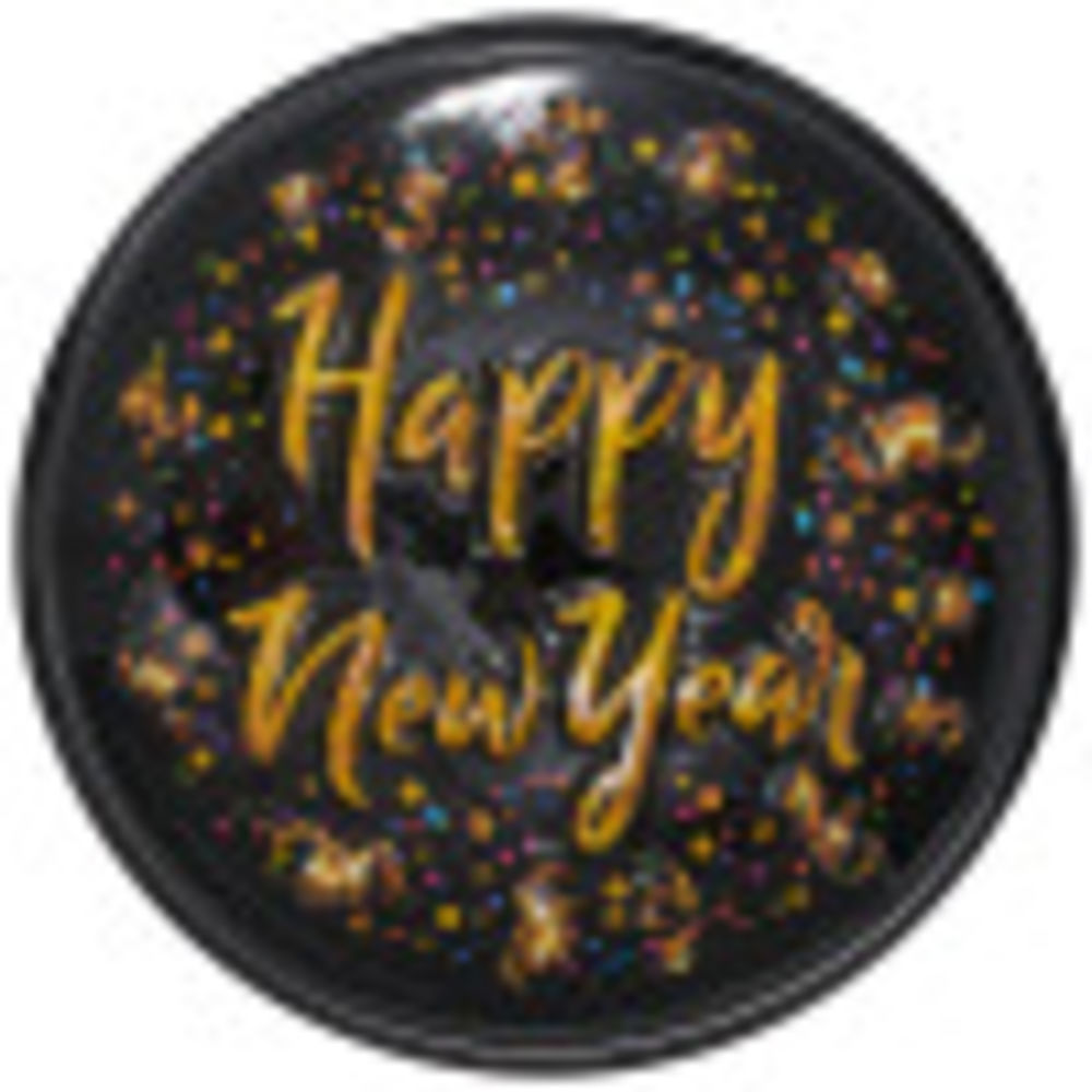 Image Cake Happy New Year Confetti