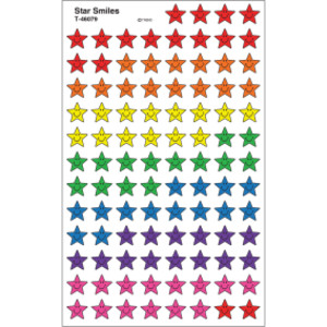 Star Smiles superShapes Stickers, 800 ct