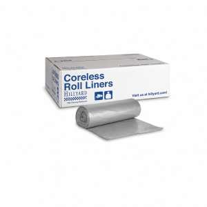Hillyard, Dura Tuff LLDPE Liner, 55 gal Capacity, 41 in Wide, 54 in High, 2 Mils Thick, Silver