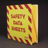 AVE18952, Avery, Heavy-Duty Preprinted Safety Data Sheet Binder, 3 Rings, 3" Capacity, 11 x 8.5 Yellow/Red