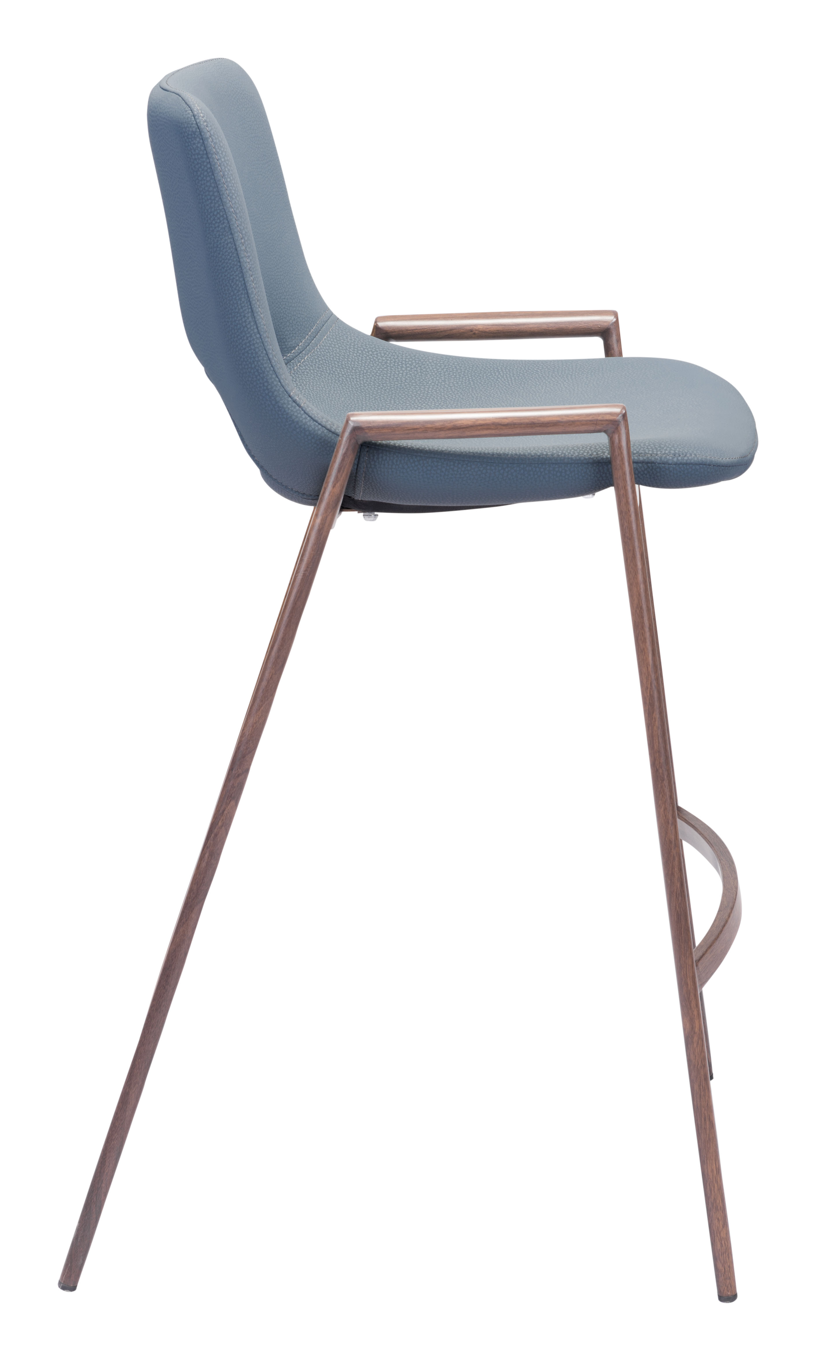 Desi Counter Stool (Set of 2) Azure Gray & Walnut product image