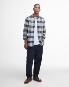 Betsom Tailored Long-Sleeved Shirt Stone Marl