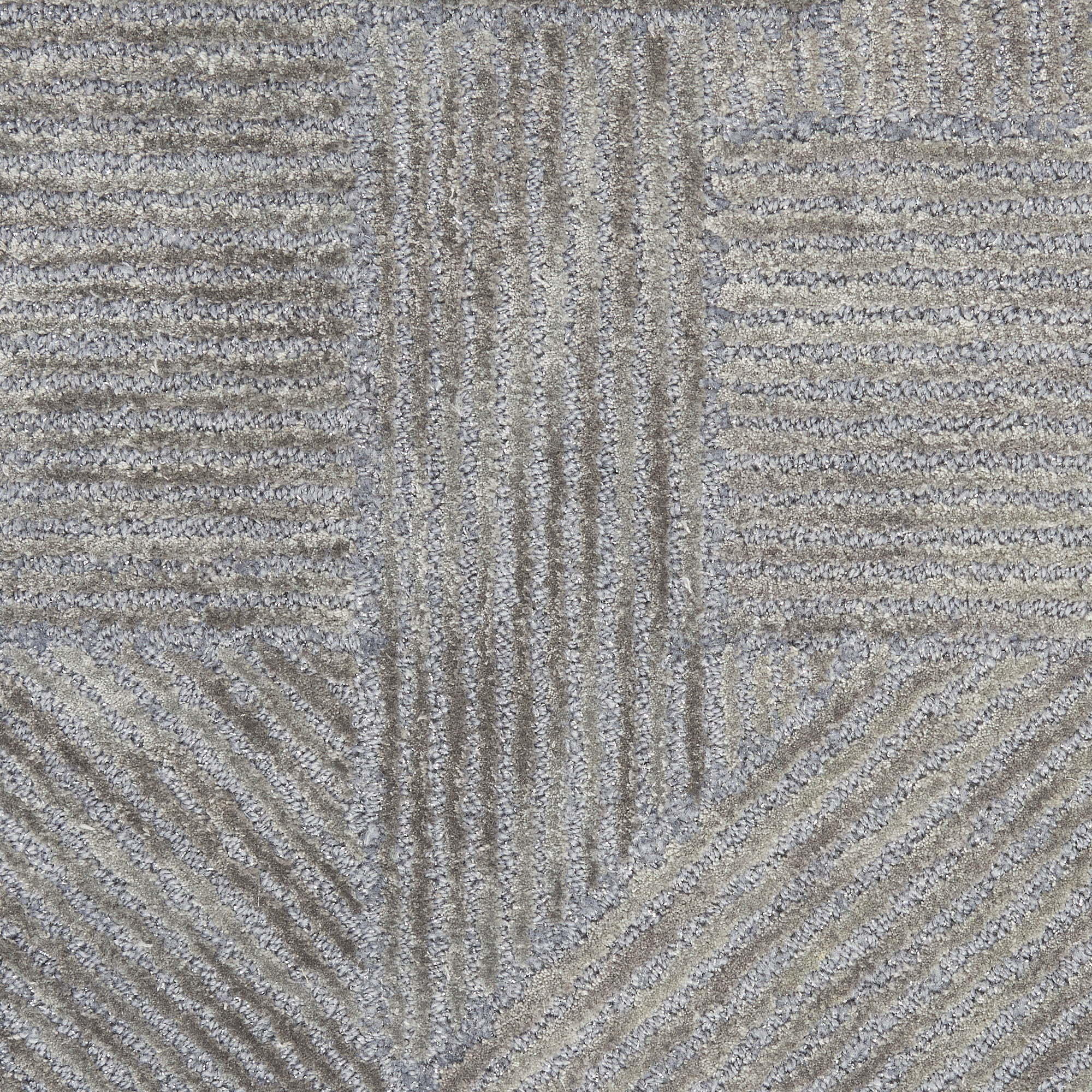 Michael Amini Ma30 Star 4' x 6' Slate Modern Indoor Rug