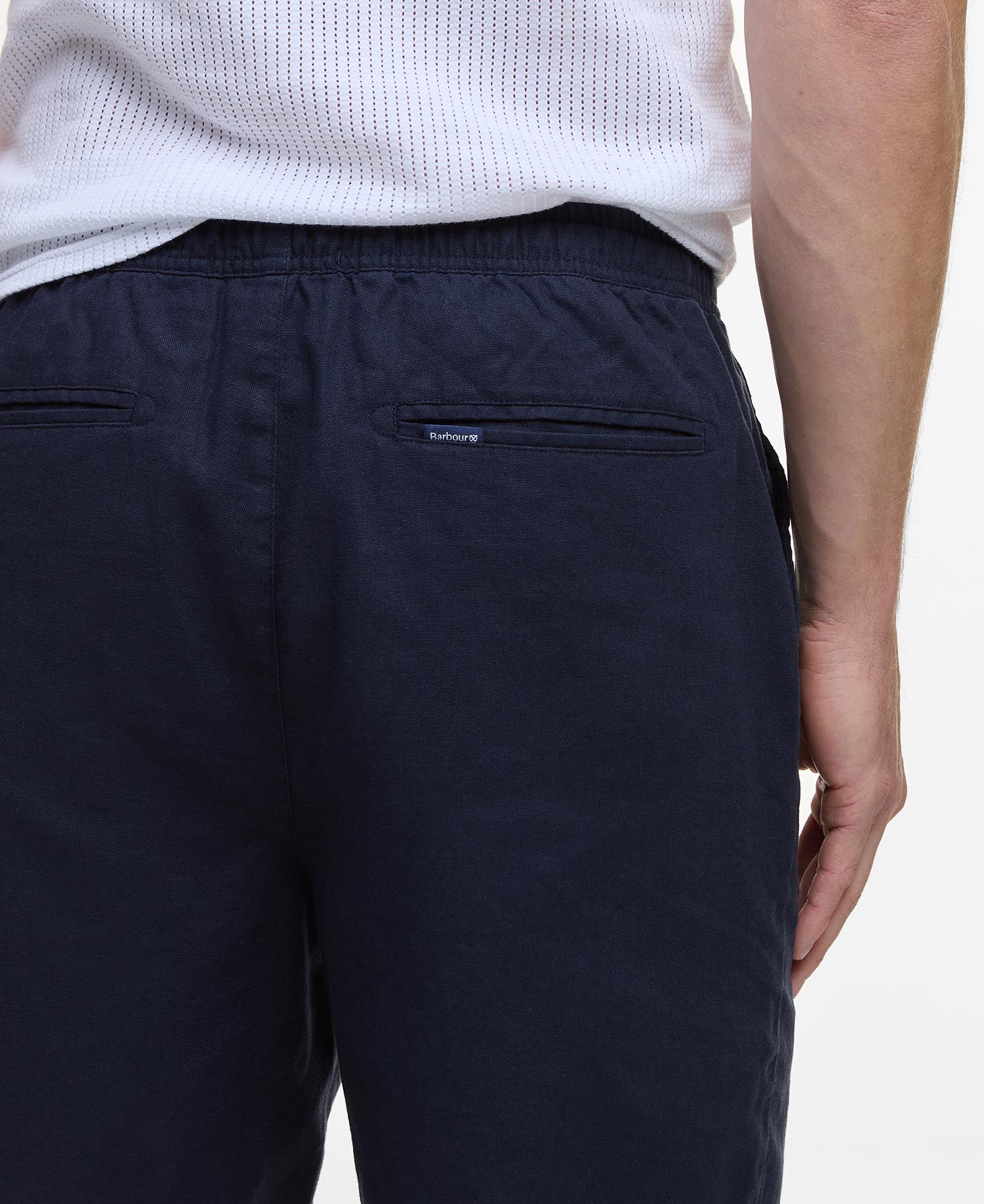 Shorts in cotone e lino con vestibilità comoda image number 3