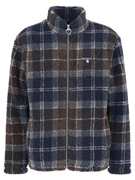 Pile sherpa con motivo tartan