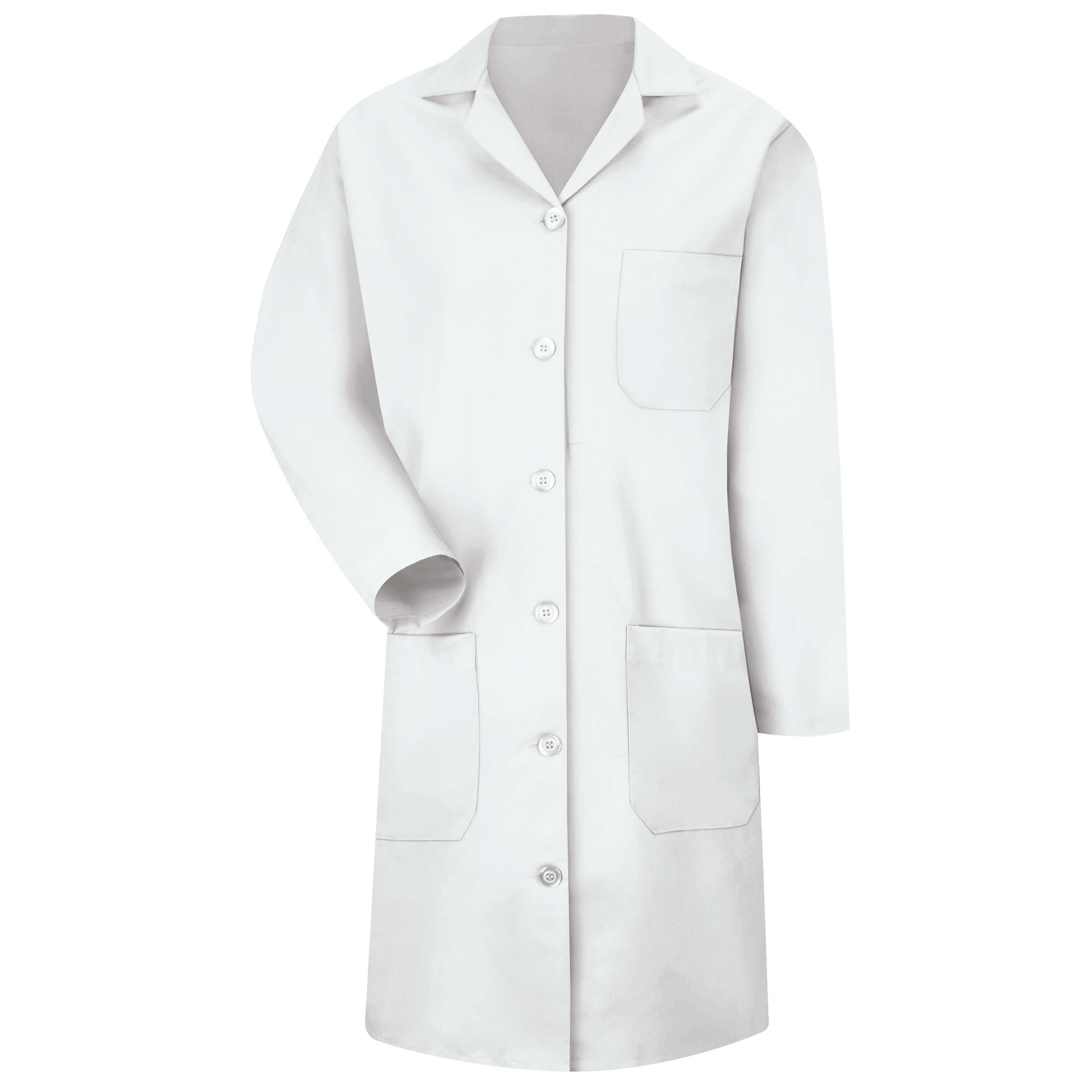 Women‘s Button-Front Lab Coat-Red Kap