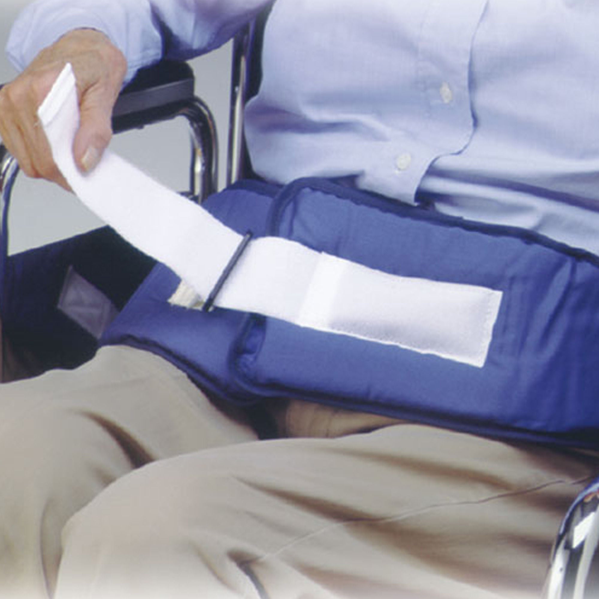 SkiL-Care™ Chair Waist Belt Restraint, 5 x 26 x 42 in., Blue