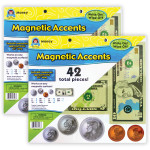 Teacher Created Resources&reg; Money Magnetic Accents, 42 Per Pack, 2 Packs TCR77243-2
