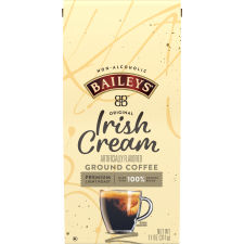 Baileys Non-Alcoholic Original Irish Cream Light Roast Ground Coffee, 11 oz Bag