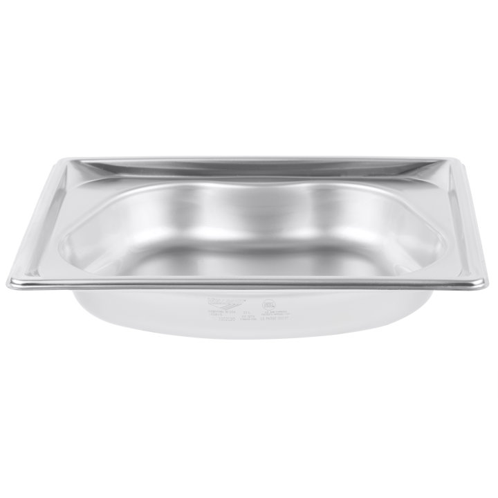 Half-size 2 ½-inch-deep Super Pan® stainless steel Super Shapes kidney-style wild pan