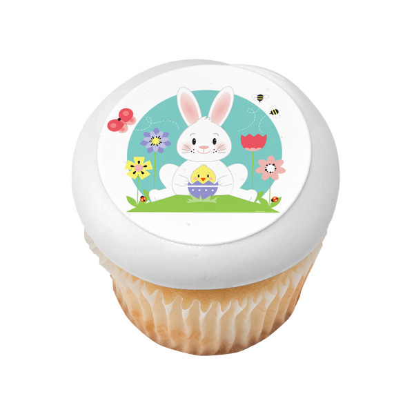 Bunny And Chick PhotoCake® Edible Image®