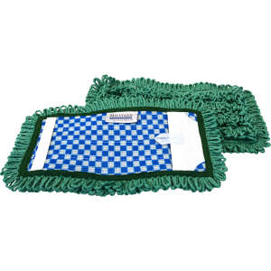 Hillyard, Trident®, Premium Looped Microfiber Mesh Pocket Mop, 11"W, Green
