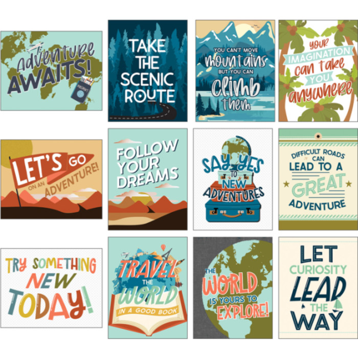 Mini Posters: Let's Explore Poster Set