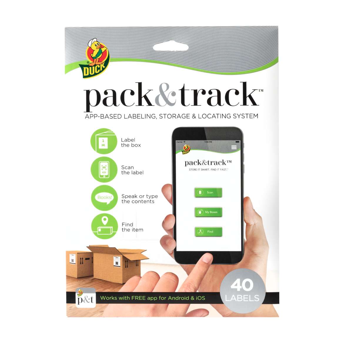 Duck Pack & Track™ - 40 pk, 3 in. x 4 in. labels Image