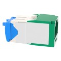Cat 6a UTP Jack Module, T568A/B, Mini-Com, Green