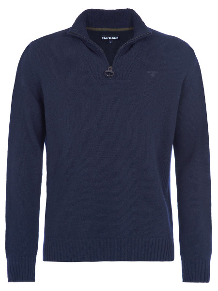 Maglione con mezza zip in lana d'agnello Essential