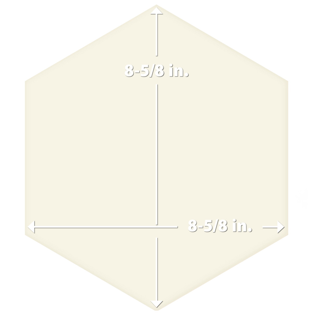 Sample – Textile Basic Hex Cotton Porcelain Floor and Wall Tile