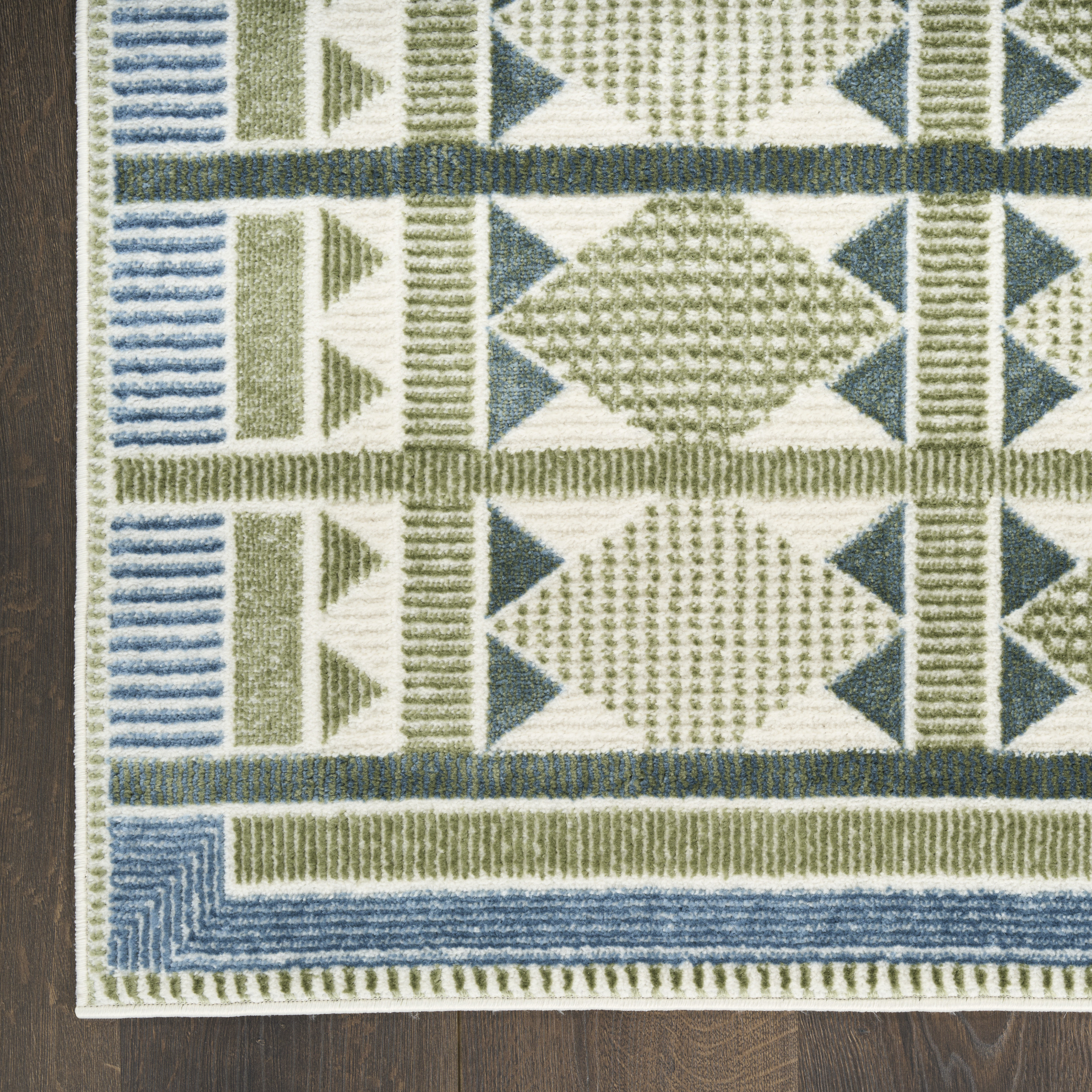Nourison Nordic 8' x 10' Green Blue Modern Indoor Rug