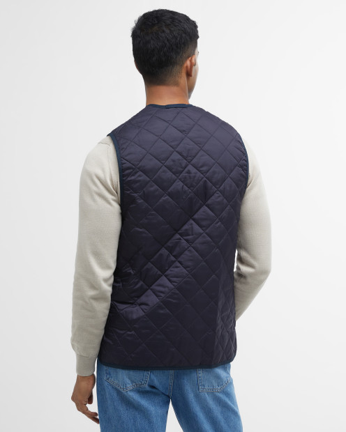 Quilted Zip-In Liner Navy-Dress