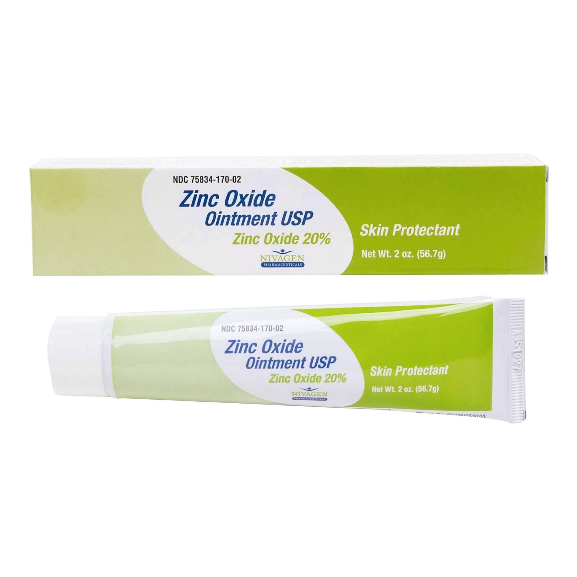 Nivagen 20% Zinc Oxide Skin Protectant, 2-ounce Tube