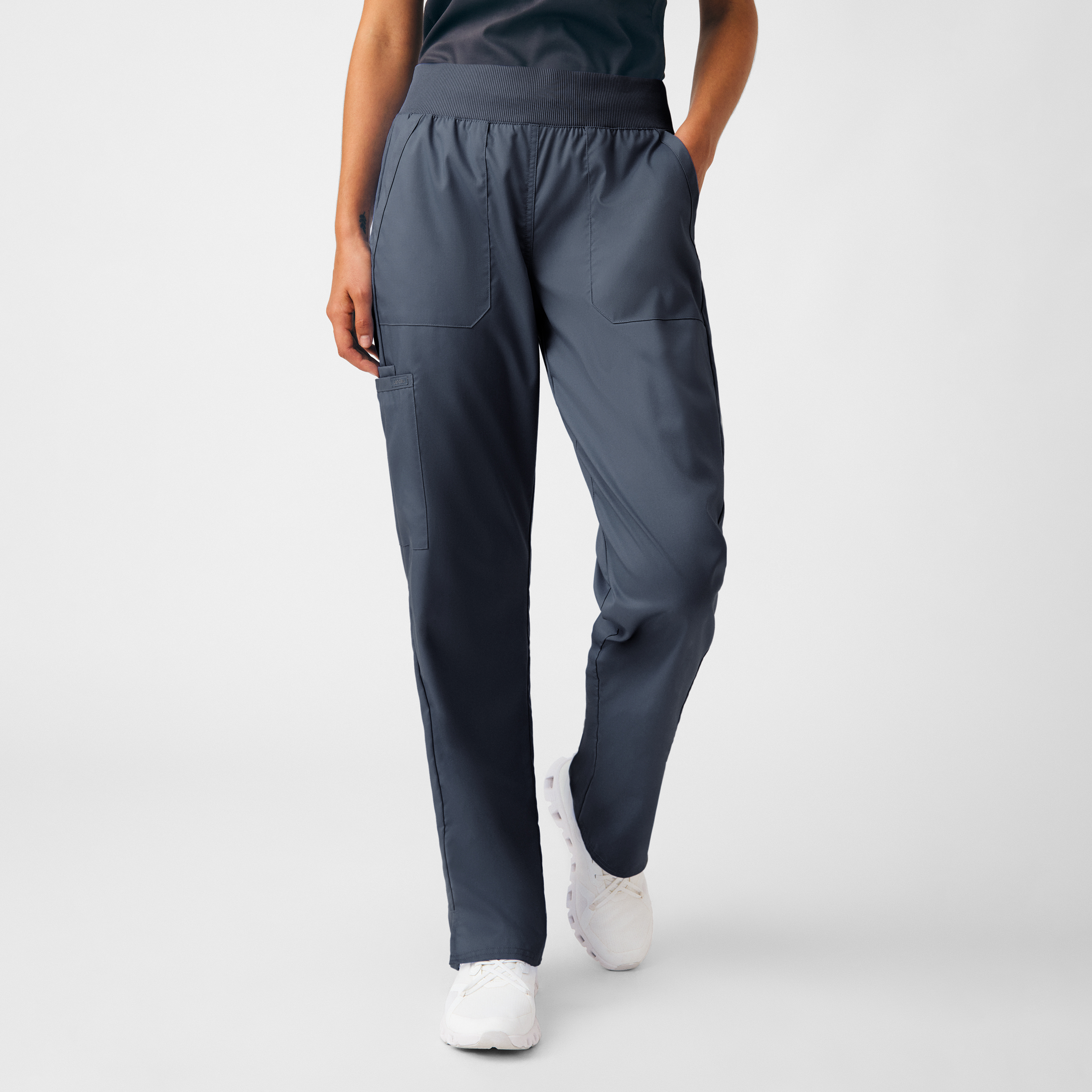 Landau ProFlex LB405 Women&#8216;s Wrinkle Resistant 5 Pocket Straight Leg Cargo Scrub Pants-Landau