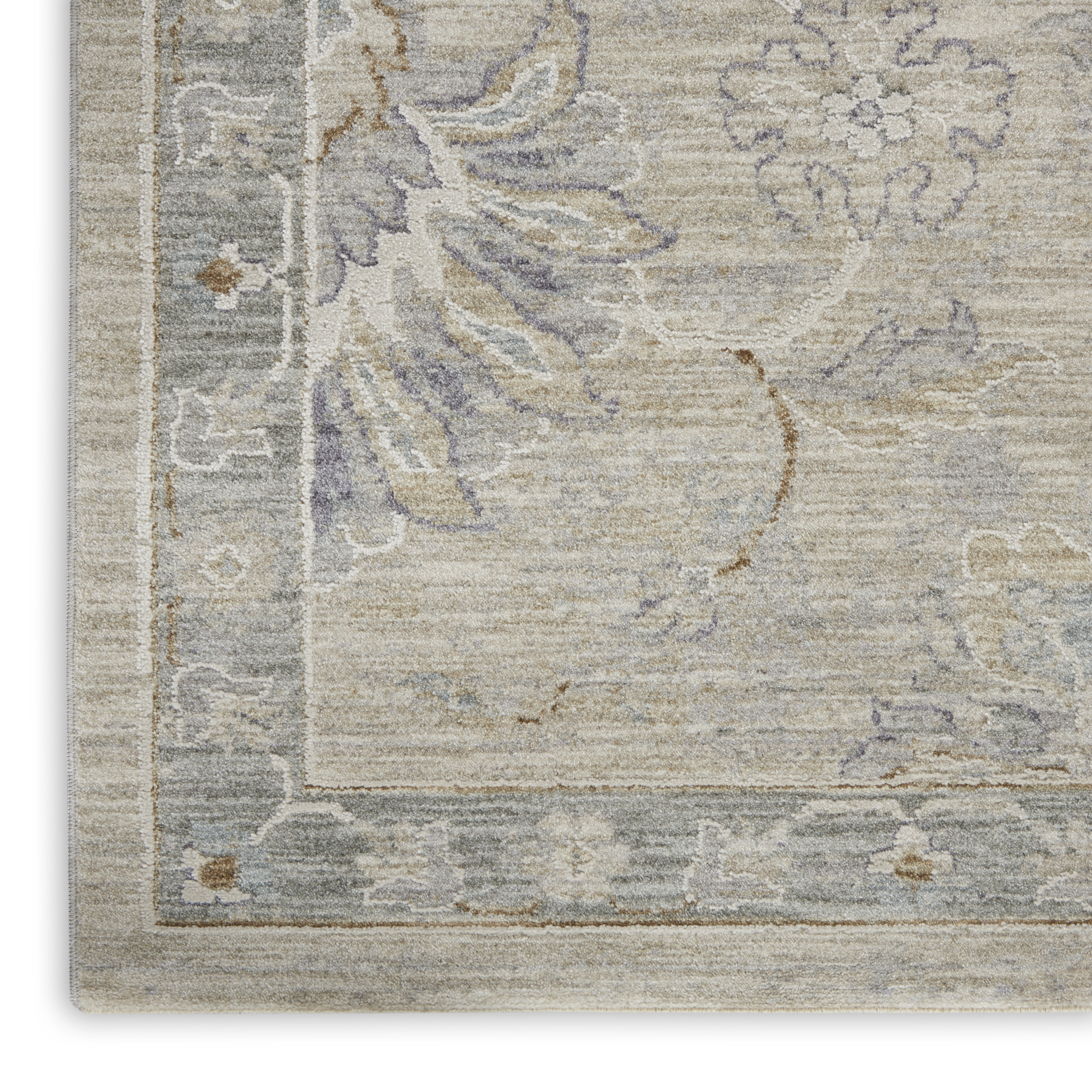 Nourison Infinite 5'3" x 7'8" Light Grey Vintage Indoor Rug