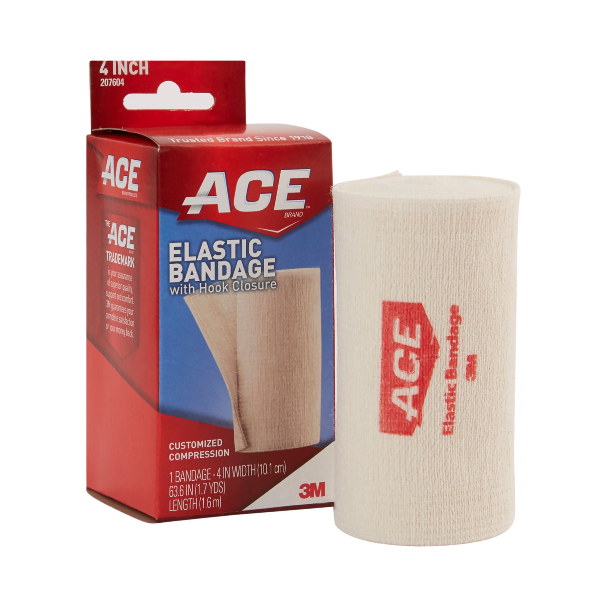 3M™ Ace™ Single hook-and-loop closure Elastic Bandage, 4 Inch Width