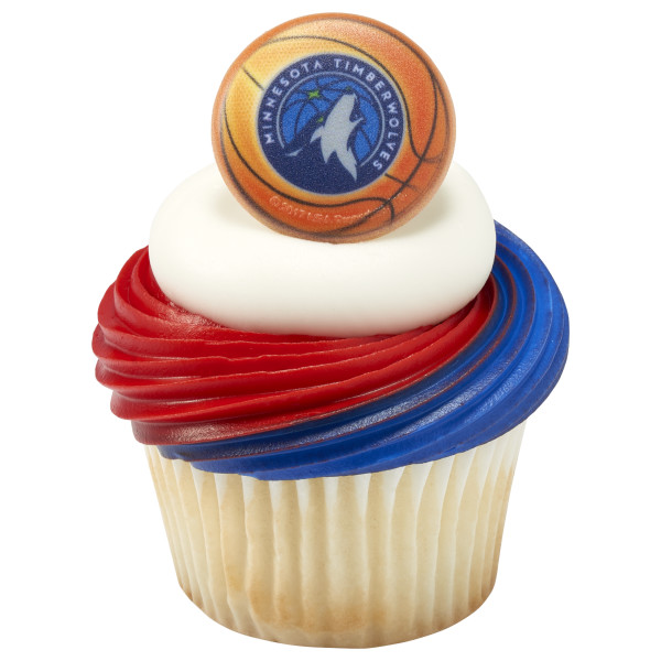 NBA Team Basketball Cupcake Rings