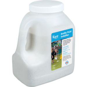 Body Fluid Solidifier, Light Weight Absorbent, 4L Jug, White