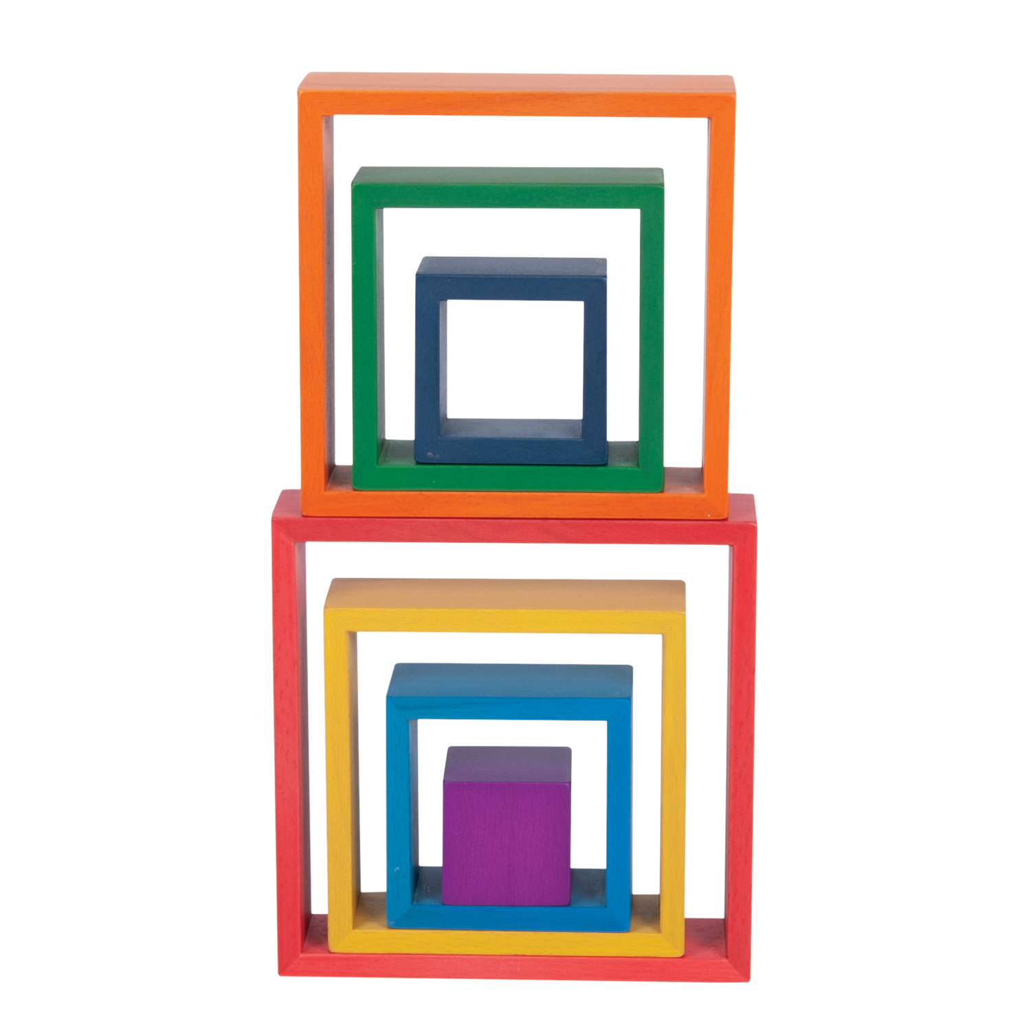 TickiT Wooden Rainbow Architect Squares - Set of 7 image number null