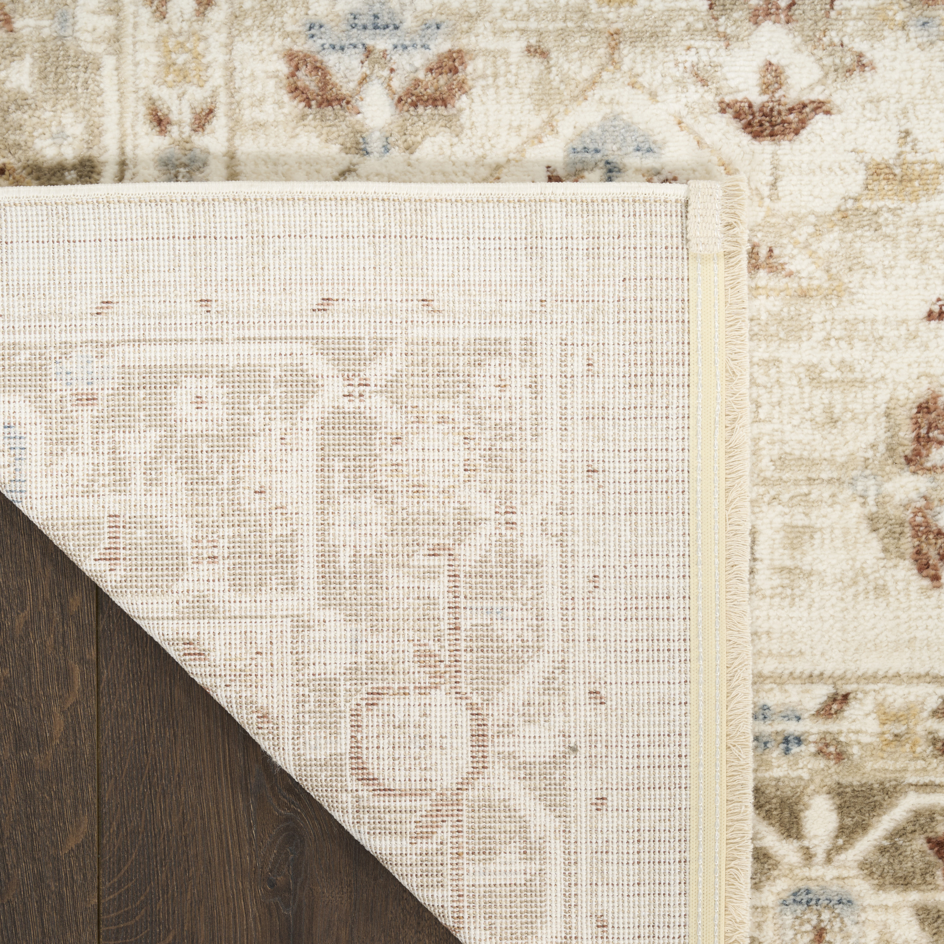 Nourison Pardis 5'3" x 7' Ivory Taupe Vintage Indoor Rug
