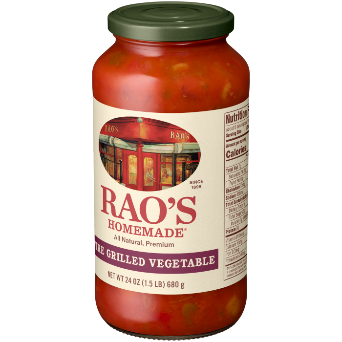 Fire Grilled Vegetable Sauce, 24 oz - Right angle Image