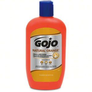 GOJO, NATURAL* ORANGE™, Smooth Hand Cleaner Liquid Soap,  14 fl oz Bottle