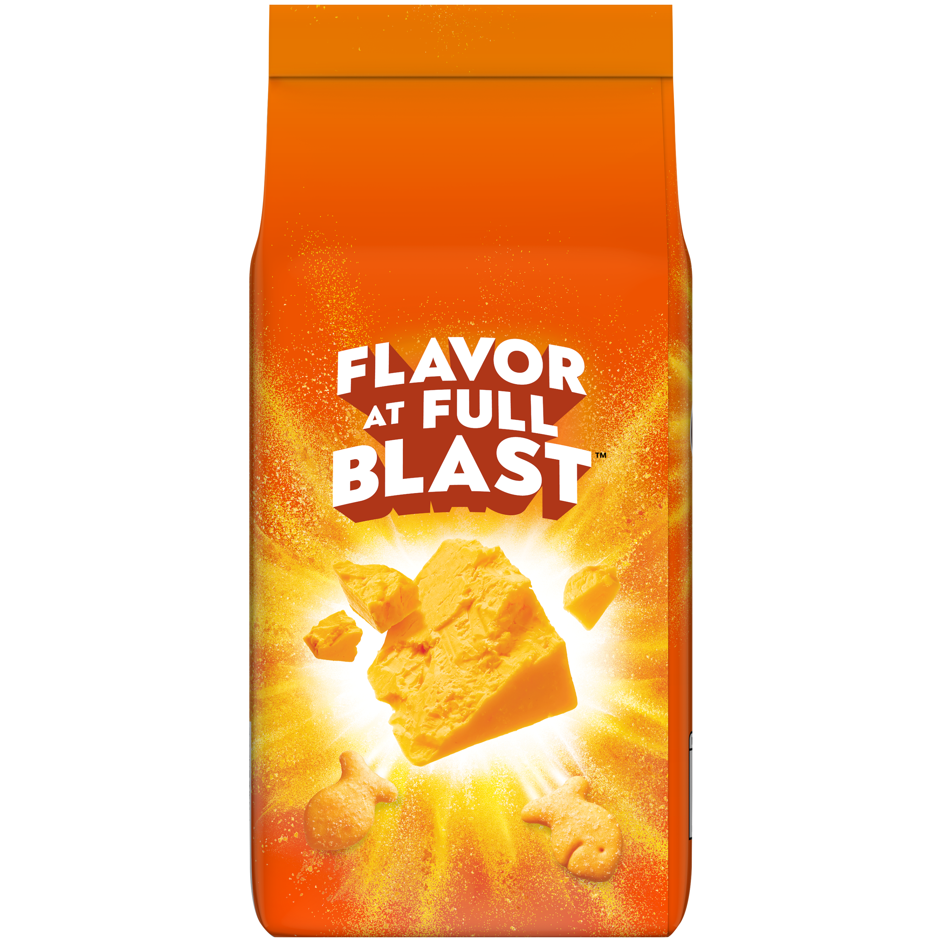Goldfish® Flavor Blasted® Xtra Cheddar Baked Snack Crackers, 6.6 oz, bag - Back Image