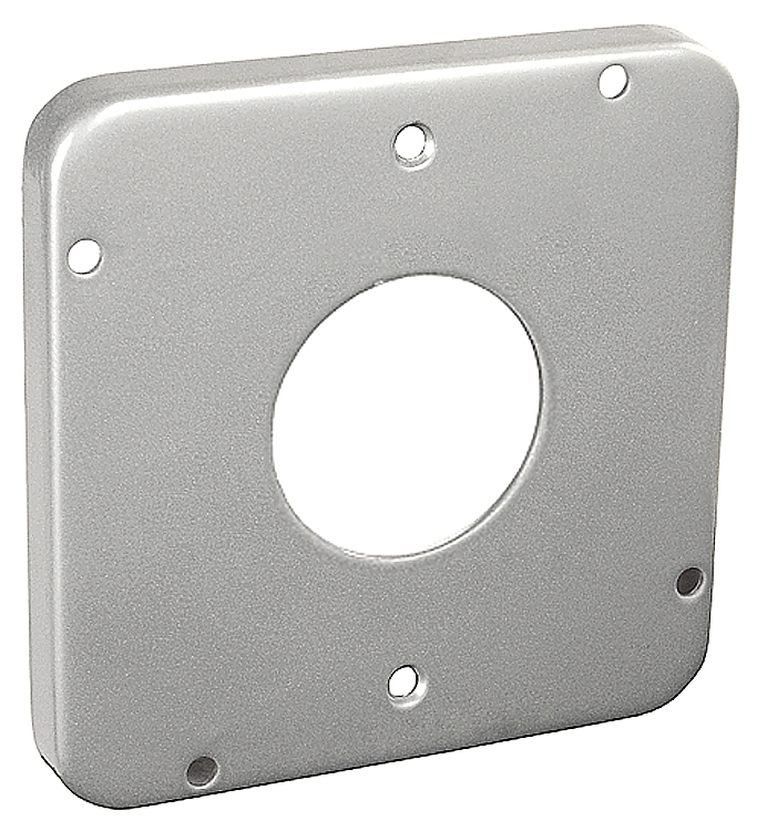 Product image for Garvin 72C45 4-11/16" Square Industrial Cover, for Hubbell 50A CS-6369 Twist Lock Receptacle