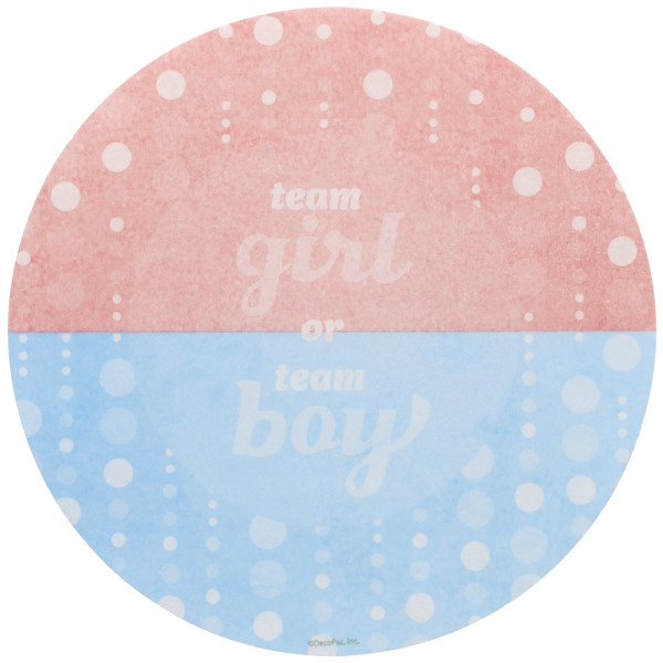 Team Girl or Team Boy Sugar Paper